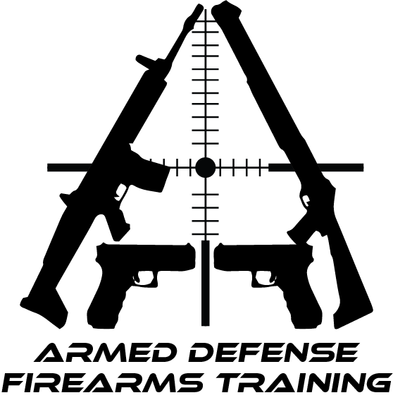 Armed Defense Online CCW Permit Course Los Angeles Logo Black Transparent BG 1